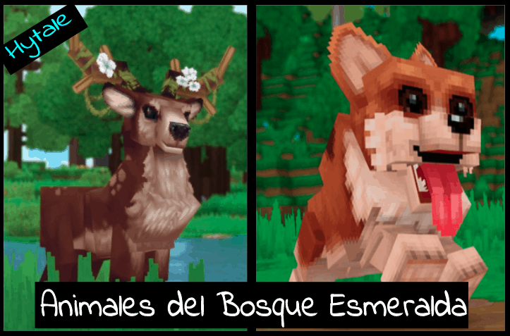 animales de Hytale en la zona 1 Bosque esmeralda